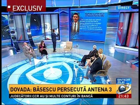 Dovada: Băsescu persecută Antena 3