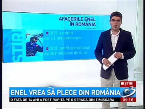 Enel vrea să plece din Rom&acirc;nia