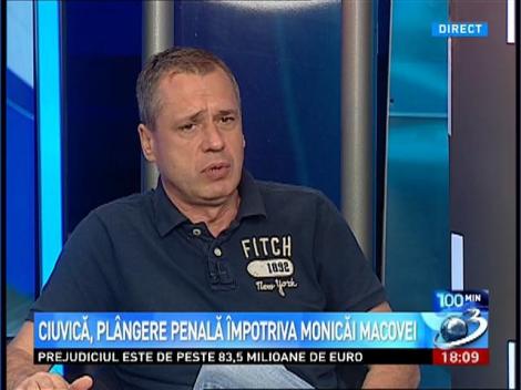 Ciuvică, pl&acirc;ngere penală &icirc;mpotriva Monicăi Macovei