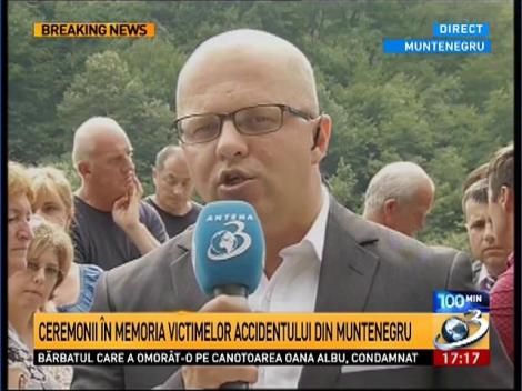 Ceremonie &icirc;n memoria victimelor accidentului din Muntenegru