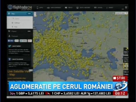 Aglomeraţie pe cerul României