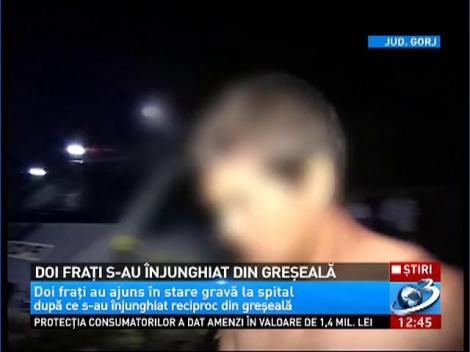 Doi fraţi s-au înjunghiat din greşeală