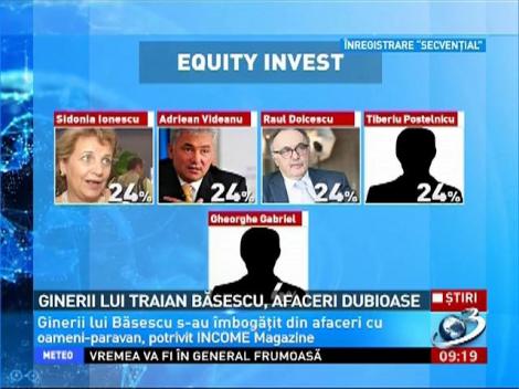 Ginerii lui Traian Băsescu, afaceri dubioase