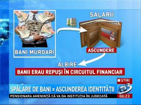 Spălarea de bani are loc &icirc;n trei etape