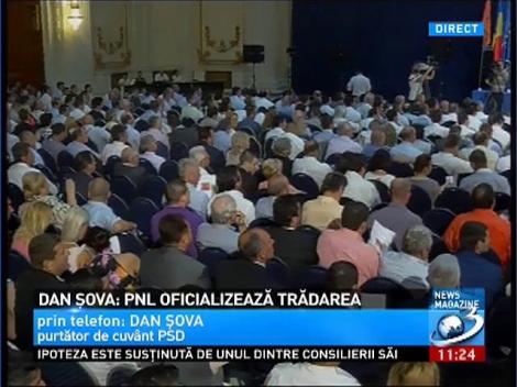 Dan Şova: Fuziunea de astăzi este o alianţă a trădării românilor