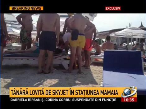 O tânără a fost lovită de skijet în staţiunea Mamaia