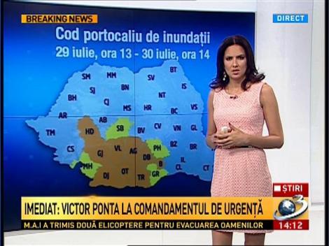 Cod portocaliu de inundaţii &icirc;n mai multe judeţe