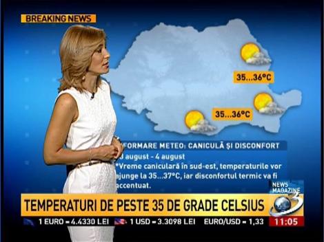 Atenţionare de caniculă &icirc;n estul ţării