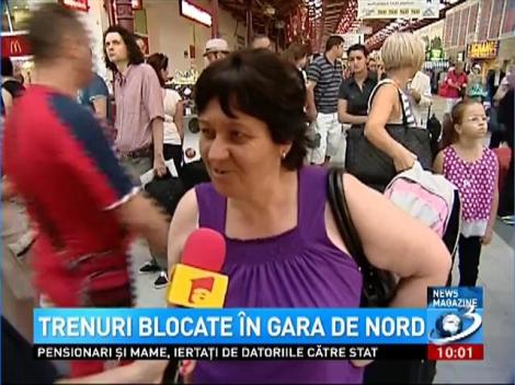 &Icirc;nt&acirc;rzieri &icirc;n Gara de Nord, din cauza unor defecţiuni
