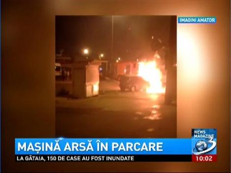 O maşină a luat foc &icirc;n Constanţa