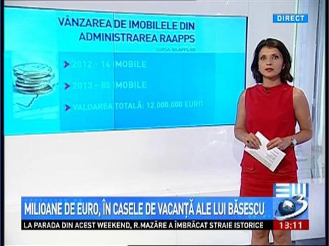 MILIOANE de euro, &icirc;n casele de vacanţă ale lui Băsescu