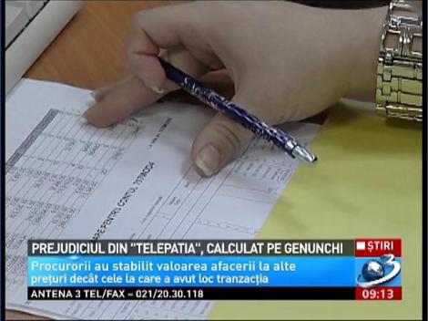 Prejudiciul din "Telepatia", calculat pe genunchi