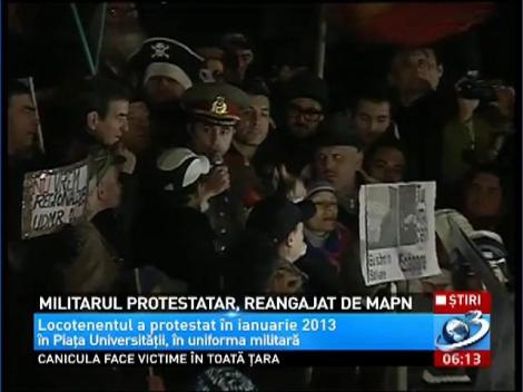 Alexandru Gheorghe, locotenentul care a fost dat afară din armată pentru că a protestat în uniformă, repus în funcţie