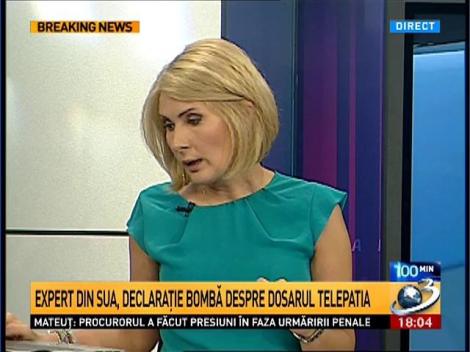 100 de Minute: Expert din SUA, declaraţie bombă despre dosarul Telepatia