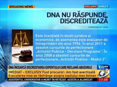 100 de Minute: DNA &icirc;ncearcă discreditarea expertului care reclamă abuzurile