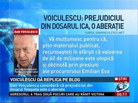 Dan Voiculescu dă replica pe blog