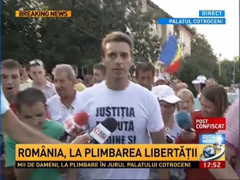 Mircea Badea, la "Plimbarea Libertăţii"