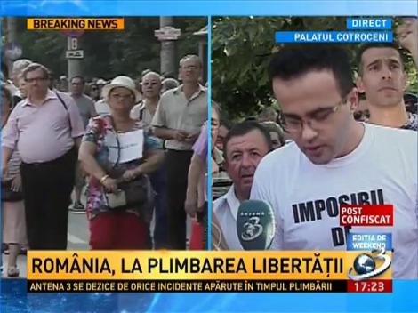 Mihai G&acirc;dea, la "Plimbarea Libertăţii"