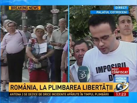 Mihai Gâdea, la "Plimbarea Libertăţii"