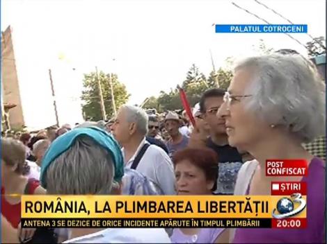 Mii de rom&acirc;ni, la PLIMBAREA LIBERTĂŢII