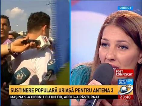 Cristina C&acirc;rcei: Am ieşit astăzi pentru libertate, pentru democraţie şi pentru dragoste