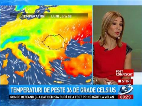 Temperaturi de peste 36 de grade Celsius