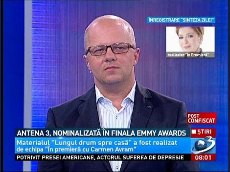 Antena 3, nominalizată &icirc;n finala EMMY AWARDS