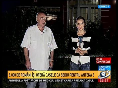 8.000 de rom&acirc;ni &icirc;şi oferă casele ca sediu pentru Antena 3