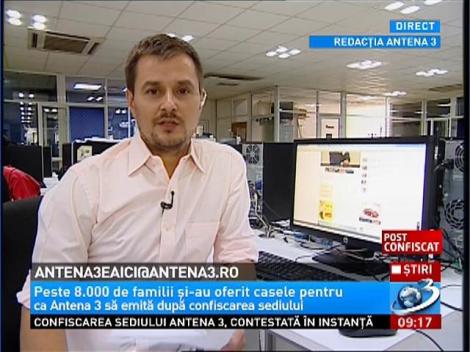 Peste 14.000 de oameni au trimis mesaje de susţinere pentru Antena 3