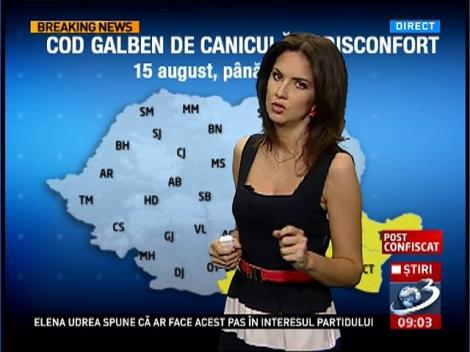 Ploi şi vijelii &icirc;n nordul şi centrul ţării