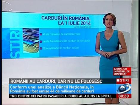 Românii au carduri, dar nu le folosesc