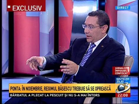 Victor Ponta: Oamnii lui Băsescu au pretins că sunt Mandela, ei fiind de fapt Monica Macovei