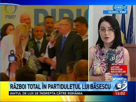 Război în partidul lui Băsescu