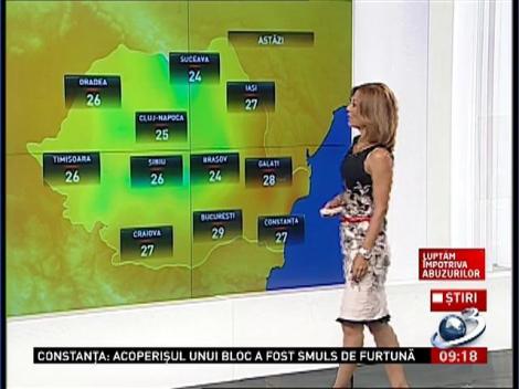 Prognoza meteo pentru următoarele zile!