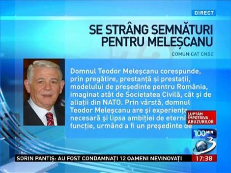 Teodor Meleşcanu ar putea candida la preşedinţie