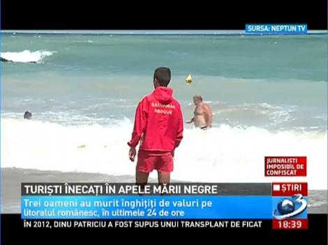 Turişti înecaţi în Marea Neagră