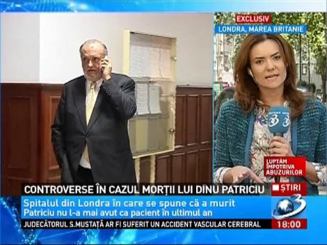Controverse &icirc;n cazul morţii lui Dinu Patriciu