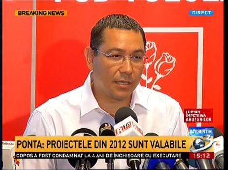 Victor Ponta: De principiu, suntem de acord cu suspendarea preşedintelui