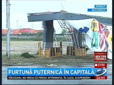 Furtună puternică în Capitală