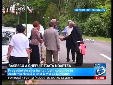 Traian Băsescu a chefuit p&acirc;nă &icirc;n zori la vila de la Neptun