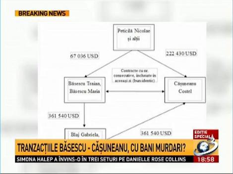 Tranzacţiile Băsescu-Căşuneanu, cu bani murdari?