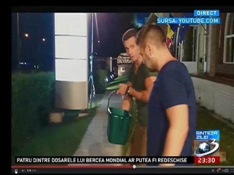 Mircea Badea si Felix Rache, provocarea "Găleţi cu gheaţă" lansată lui Victor Ponta