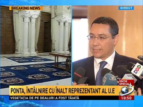 Victor Ponta, despre amânarea învestiturii lui Vâlcov: E un lucru neserios şi nu-mi place să ne jucăm cu lucrurile acestea