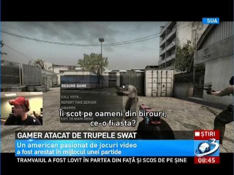 Gamer atacat de trupele SWAT