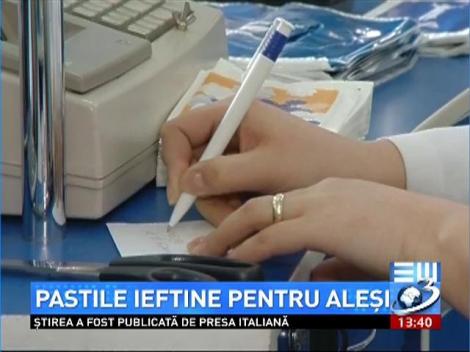 Pastile ieftine pentru parlamentari