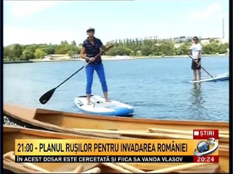 Sute de participanti s-au intrecut cu barcile pe lacul Ciuperca din Tulcea