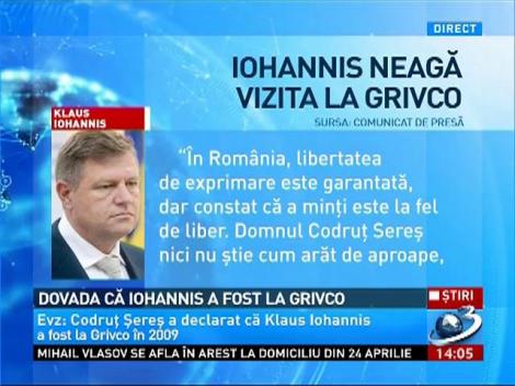 Dovada că Iohannis a fost la Grivco