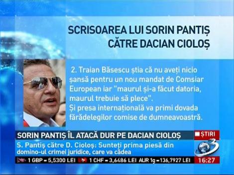 Scrisoarea în care Sorin Pantiş îl atacă dur pe Dacian Cioloş