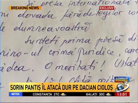 Sorin Pantiş îl atacă dur pe Dacian Cioloş