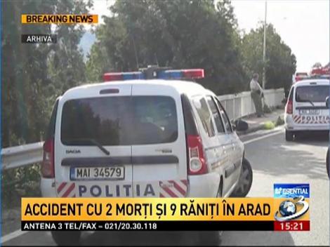 Accident cu 2 morţi şi 7 răniţi în Arad